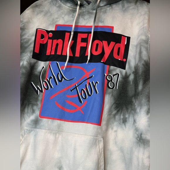PINK FLOYD Men’s Tie-Dye Hoodie - Picture 2 of 8